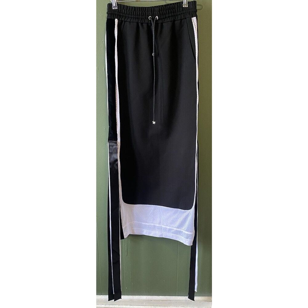 Nicopanda Maxi Skirt Womens Size Small Rare Black & White Sporty Streetwear - Picture 9 of 9